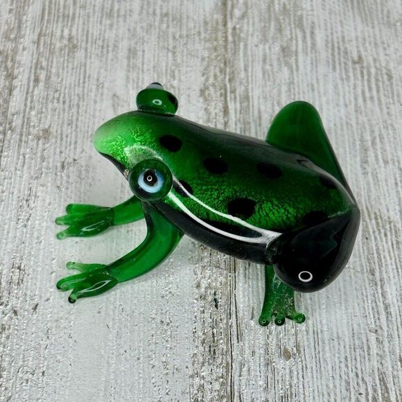 Handmade Other - Vintage Blown Glass Frog Figurine